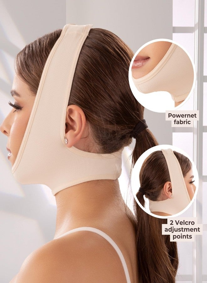 SHAPE CONCEPT Mentonera 318 Powernet Chin Strap for Sleeping Double Chin Reducer High Compression Face Lift Support - Image 5